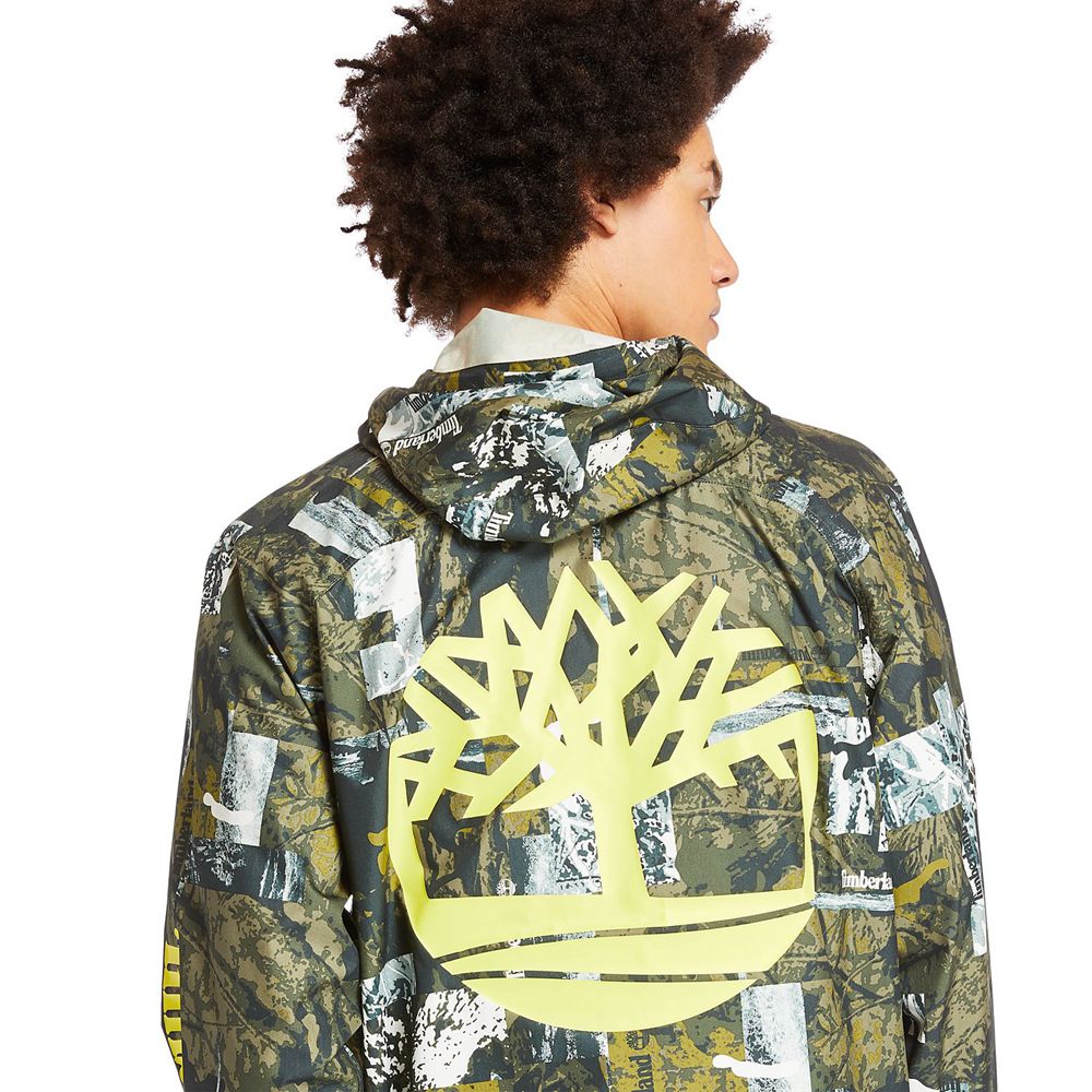 Timberland Mens Jackets Urban Camo Windbreaker - Green - India SD9061783